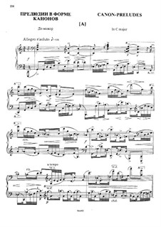 Прелюдии в форме канонов: Прелюдии в форме канонов by Алексей Станчинский
