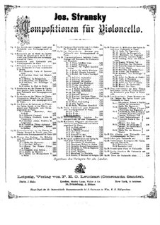 Ноктюрн No.3 для виолончели и фортепиано, Op.16: Ноктюрн No.3 для виолончели и фортепиано by Йозеф Странский