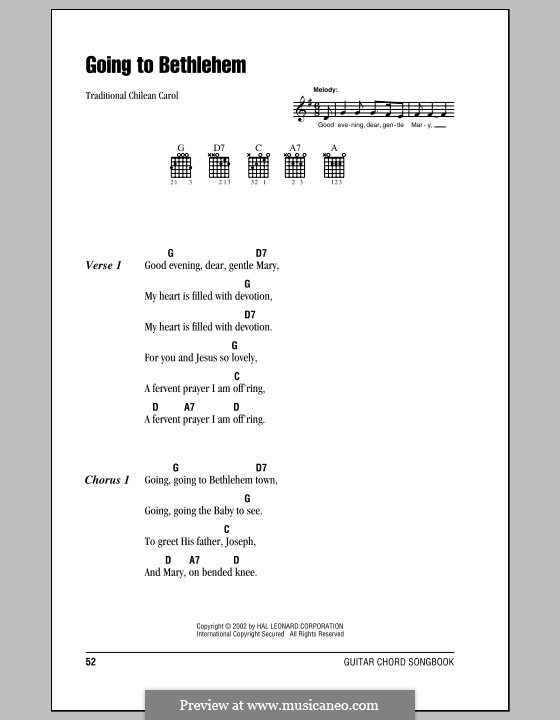 Going to Bethlehem: Текст, аккорды by folklore