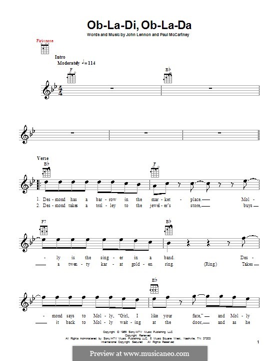 Instrumental version: Для укулеле by John Lennon, Paul McCartney