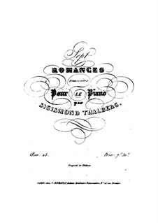 Семь романсов для фортепиано, Op.25: Семь романсов для фортепиано by Сигизмунд Тальберг