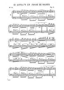 Воспоминание о Вене. Двенадцать вальсов, Op.4: Для фортепиано by Сигизмунд Тальберг