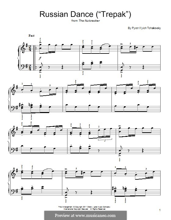 No.4 Русский танец (Трепак): Для начинающего пианиста by Петр Чайковский