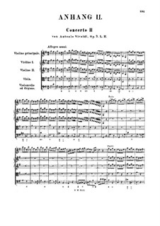 10 Concertos for Violin, Strings and Cembalo, Op.7: Concerto No.2, RV 188 by Антонио Вивальди