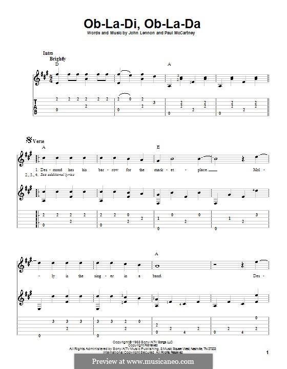 Instrumental version: Гитарная табулатура by John Lennon, Paul McCartney