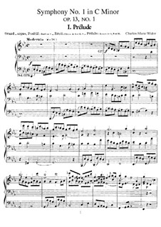 Симфония для органа No.1, Op.13: Симфония для органа No.1 by Шарль Мари Видор