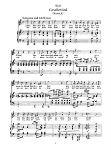 Три песни для голоса и фортепиано: Три песни для голоса и фортепиано by Хуго Вольф