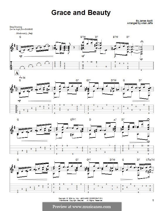 Grace and Beauty: Для гитары by Джеймс Скотт