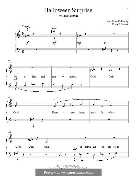 Halloween Surprise: Для фортепиано by Ronald Bennett