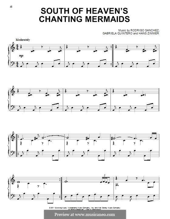 South of Heaven's Chanting Mermaids: Для фортепиано by Gabriela Quintero, Rodrigo Sánchez