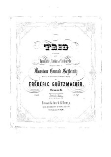 Трио для фортепиано, скрипки и виолончели до минор, Op.6: Трио для фортепиано, скрипки и виолончели до минор by Фридрих Грюцмахер