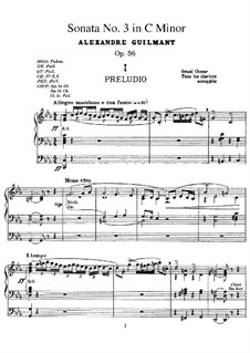 Соната для органа No.3 до минор, Op.56: Для одного исполнителя by Александр Гильман