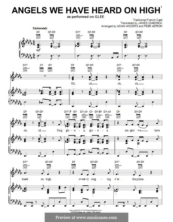 Vocal version: Для голоса и фортепиано или гитары (Glee Cast) by folklore