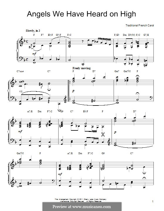 Piano version: For a single performer with chords by folklore