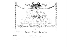 Сонаты для фортепиано и струнных, Op.5: Сонаты для фортепиано и струнных by Иоганн Непомук Гуммель