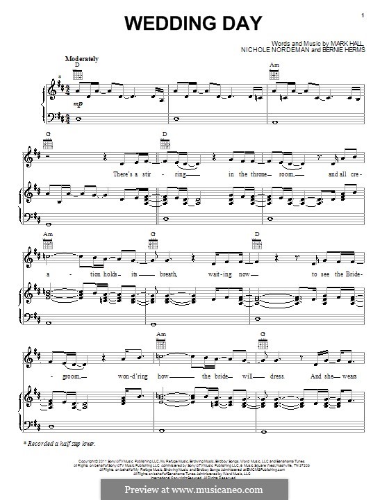 B. Herms, M. Hall, N. Nordeman Wedding Day (Casting Crowns) на MusicaNeo