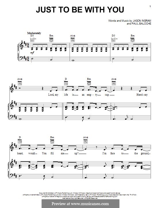 Just To Be with You: Для голоса и фортепиано (или гитары) by Jason David Ingram