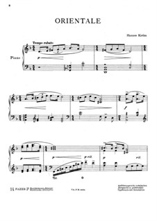 Orientale: Для фортепиано by Ханнес Котка