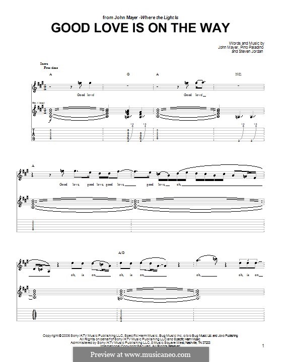 Good Love is on the Way: Для гитары с табулатурой by Pino Paladino, Steven Jordan