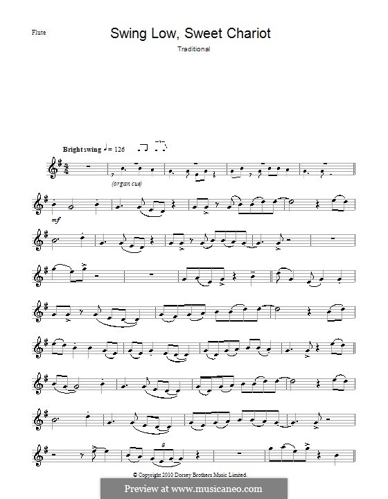Swing Low, Sweet Chariot: Для флейты by folklore