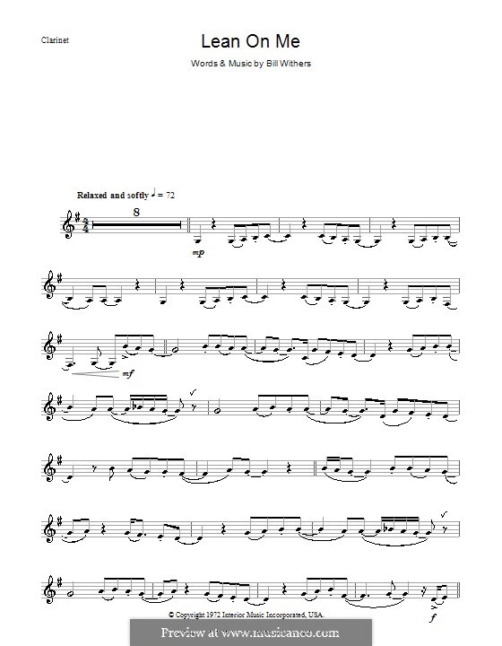Instrumental version: Для кларнета by Bill Withers