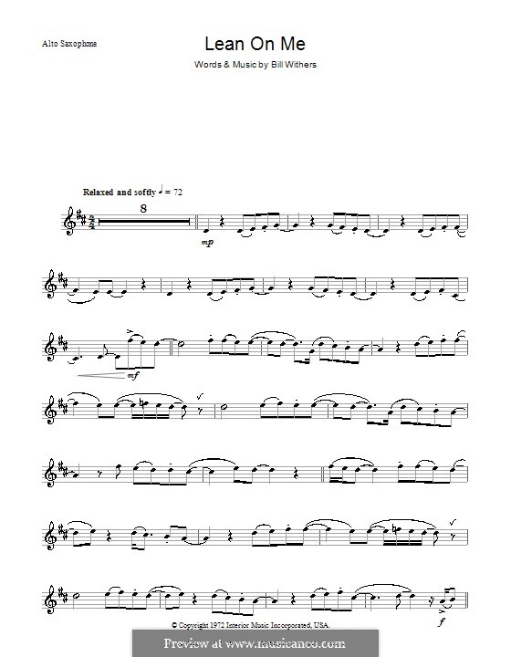 Instrumental version: Для альтового саксофона by Bill Withers