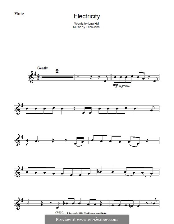 Electricity: Для флейты by Elton John
