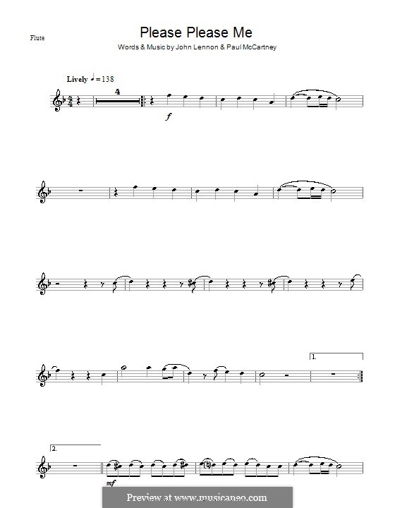 Please Please Me (The Beatles): Для флейты by John Lennon, Paul McCartney