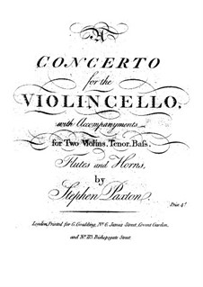 Концерт для виолончели соль мажор: Концерт для виолончели соль мажор by Стивен Пакстон