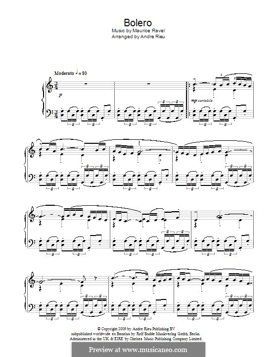 Болеро, M.81: Для фортепиано by Морис Равель
