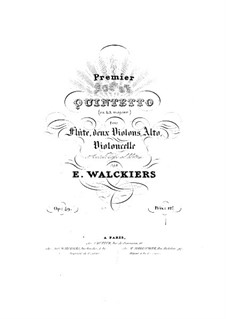 Квинтет для флейты и струнных No.1, Op.49: Квинтет для флейты и струнных No.1 by Эжен Валькьер