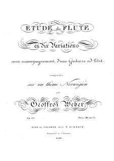 Этюд и вариации на норвежскую тему, Op.39: Этюд и вариации на норвежскую тему by Готфрид Вебер