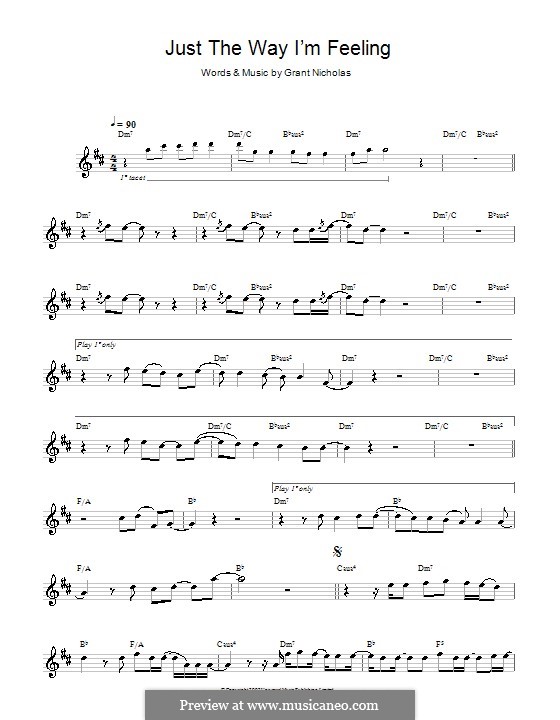 Just the Way I'm Feeling (Feeder): Для саксофона by Grant Nicholas