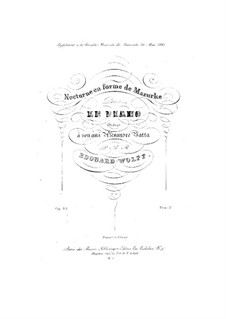 Ноктюрн в форме мазурки, Op.45: Ноктюрн в форме мазурки by Эдуард Вольф