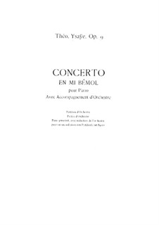 Концерт для фортепиано с оркестром ми-бемоль мажор, Op.9: Переложение для двух фортепиано by Тео Изаи