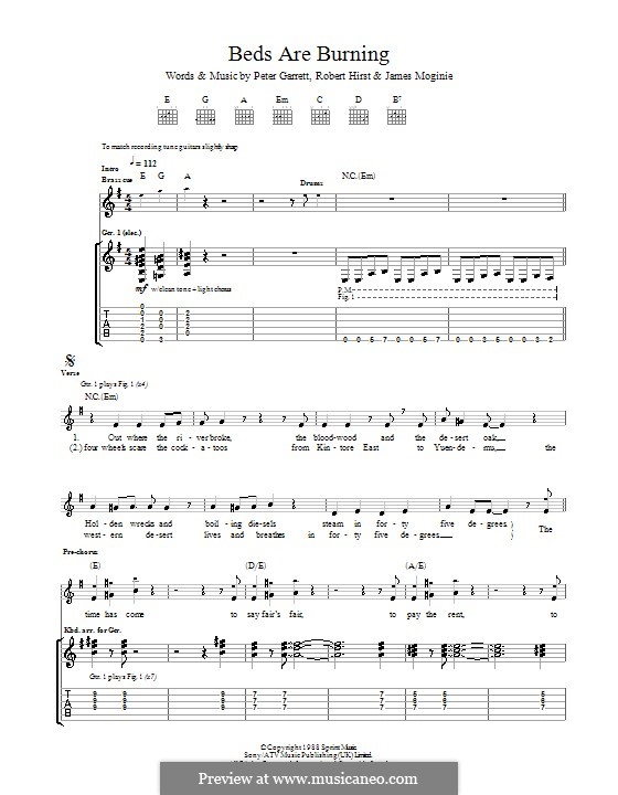 J. Moginie, P. Garrett, R. Hirst Beds Are Burning (Midnight Oil) на