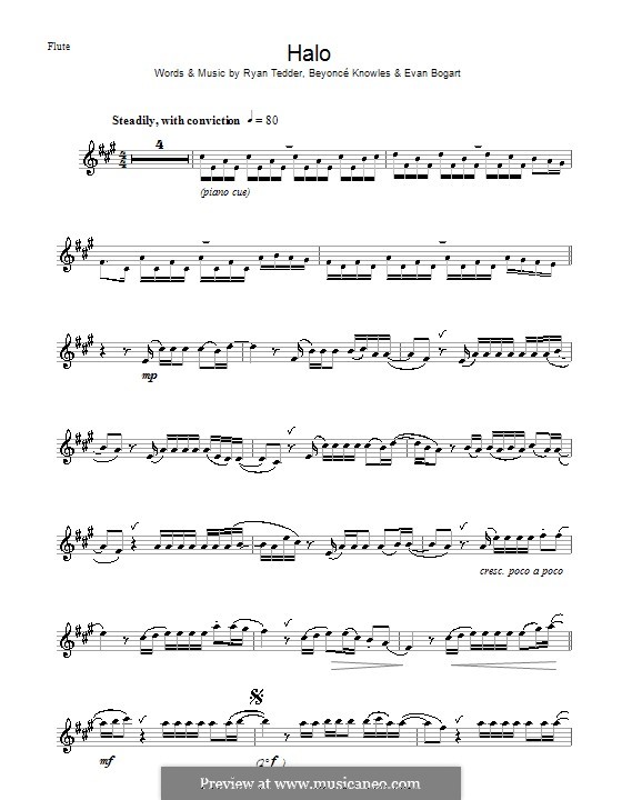 Halo: Для флейты by Beyoncé, Evan Kidd Bogart, Ryan B Tedder