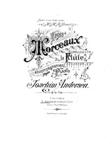 Three Pieces for Flute and Piano, Op.57: No.2 Sérénade mélancolique by Иоахим Андерсен