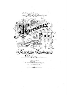 Three Pieces for Flute and Piano, Op.57: No.1 Le calme by Иоахим Андерсен