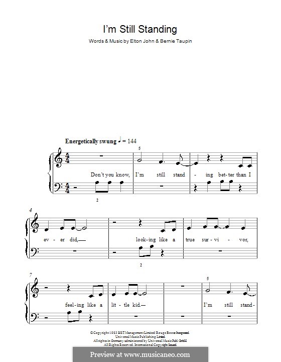 Im still standing elton john ноты. песня i still standing. I still standing ноты для фортепиано. элтон джон im still standing. песня i still standing.