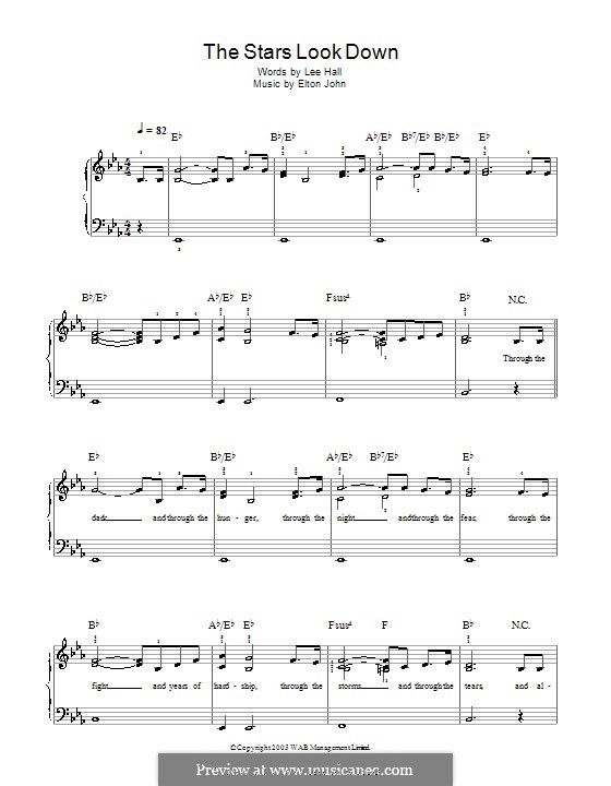The Stars Look Down: Для начинающего пианиста by Elton John