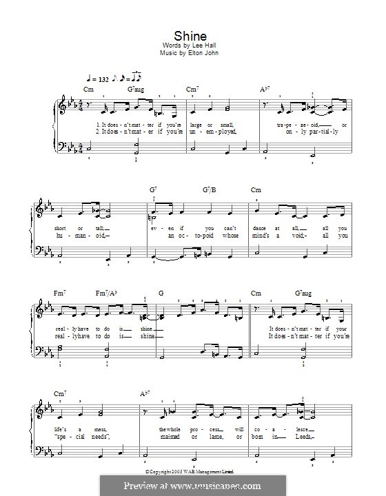 Shine: Для начинающего пианиста by Elton John