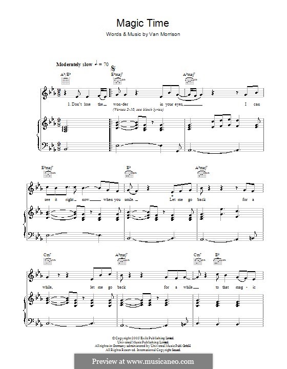 Magic Time: Для голоса и фортепиано (или гитары) by Van Morrison