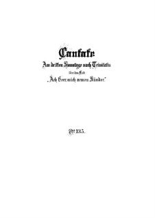 Ах, Господи, меня, бедного грешника, BWV 135: Партитура by Иоганн Себастьян Бах