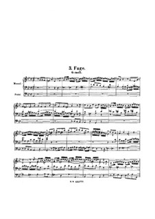 Aus der Tiefen rufe ich, Herr, zu dir, BWV 131: Фуга для органа by Иоганн Себастьян Бах