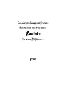 Пусть Бог един моим владеет сердцем, BWV 169: Партитура by Иоганн Себастьян Бах
