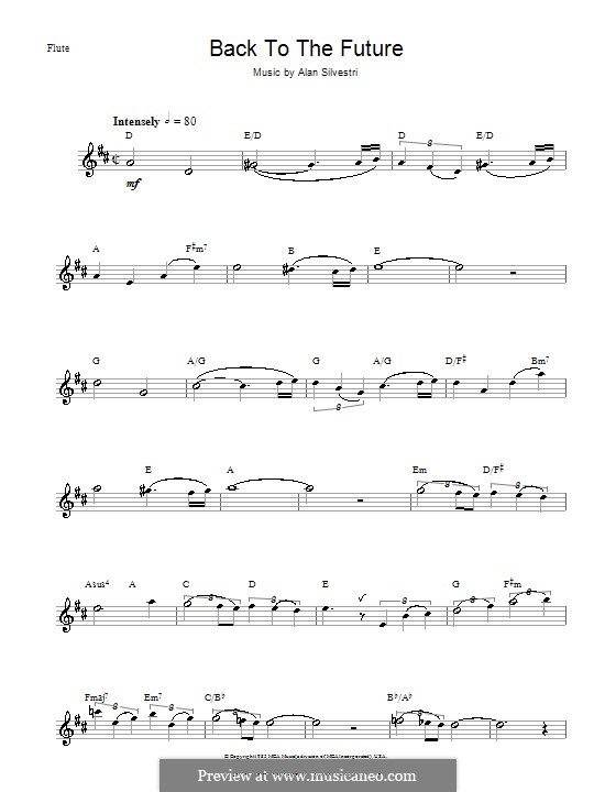 Back to the Future (Theme): Для флейты by Alan Silvestri