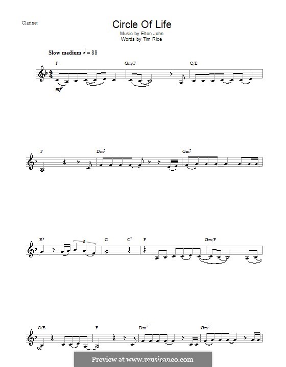 Instrumental version: Для кларнета by Elton John