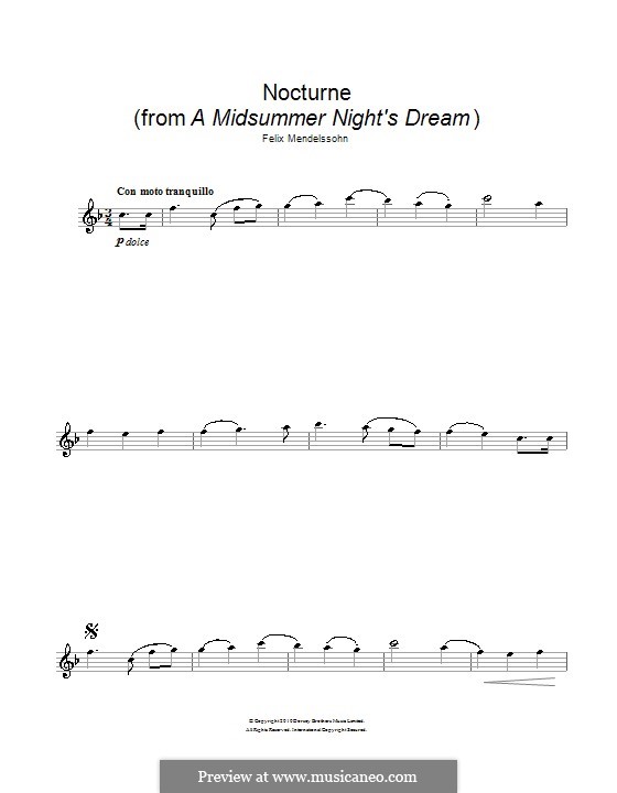 Ноктюрн: Для флейты by Феликс Мендельсон-Бартольди
