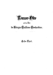 Lass, Fürstin, lass noch einen Strahl, BWV 198: Партитура by Иоганн Себастьян Бах